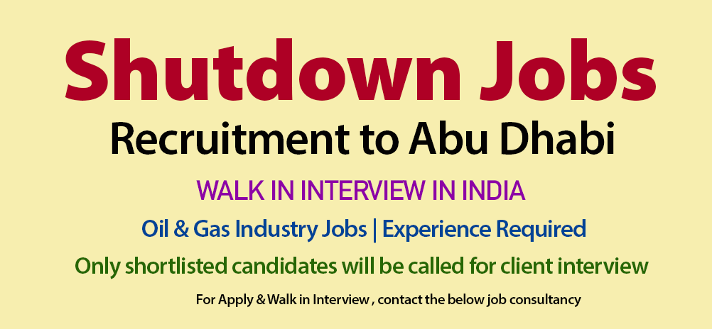 Abu Dhabi Shutdown Jobs